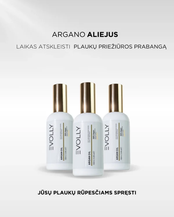 „FAST ABSORBING MOISTURIZER” ARGANO ALIEJUS PLAUKAMS